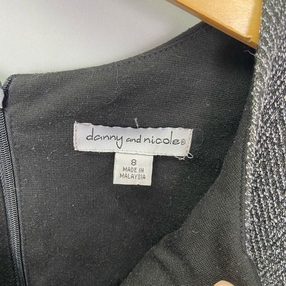 Danny & Nicole Gray & Black Mid Sleeve Career Dress size 8 - Picture 5 of 10